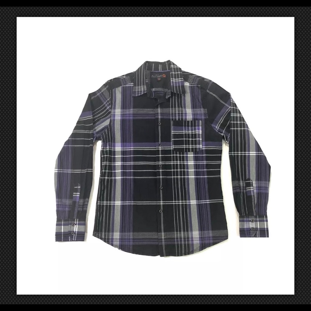 G By Guess Button Down Shirt SZ S Long Sleeve
